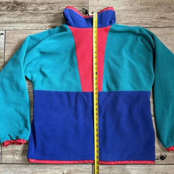 Vintage The North Face Color Block Reversible Pullover size Medium Anorak Jacket